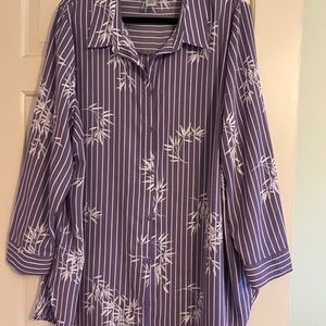 Lavender button down shirt